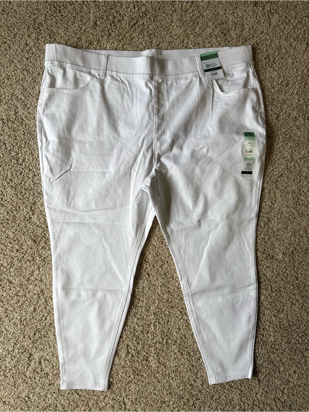 White Stretch Skinny Pants